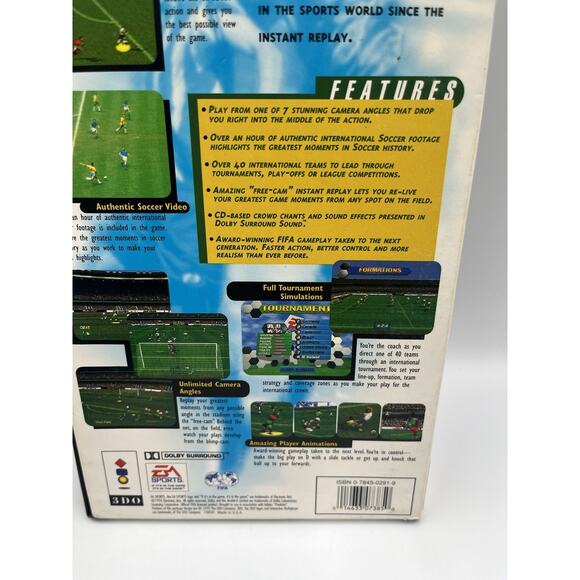 FIFA International Soccer (3DO, 1994) Complete In Box Tested - Picture 3 of 8